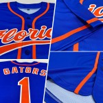 Maillot de baseball authentique Blue Thunder orange-blanc personnalisé