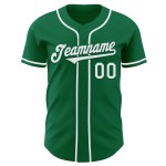 Maglia Kelly personalizzata, autentica, verde, baseball, bianca