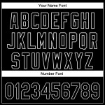 Maglia con motivo a maglia nera autentica personalizzata 3D bianca con albero rave baseball eye