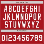 Maglia da baseball personalizzata autentica rossa due toni bianchi