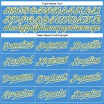 Maillot de baseball authentique Custom Powder Or-Blanc-Bleu