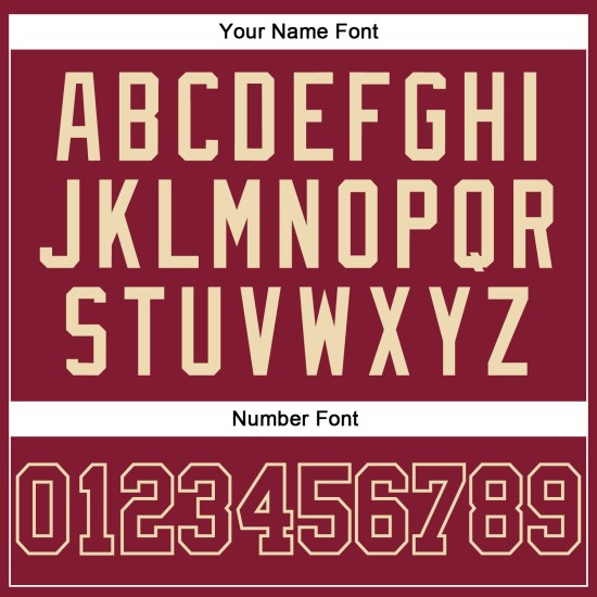 Maglia da baseball autentica Crimson personalizzata Crimson-Crema