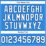 Maillot de baseball blanc-royal personnalisé authentique bleu électrique