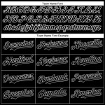 Maglia da baseball personalizzata Rave Design Splatter nera, bianca e rossa con motivo 3D autentico