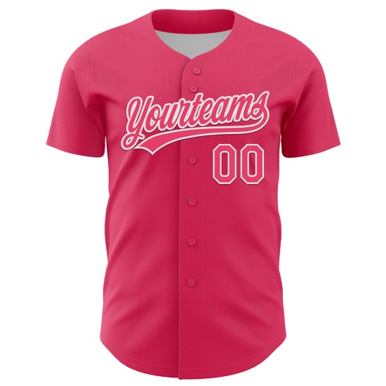 Maglia da baseball personalizzata per San Valentino, con cuore autentico rosa e bianco, 3D