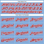 Maillot de baseball bleu authentique rouge-blanc personnalisé léger